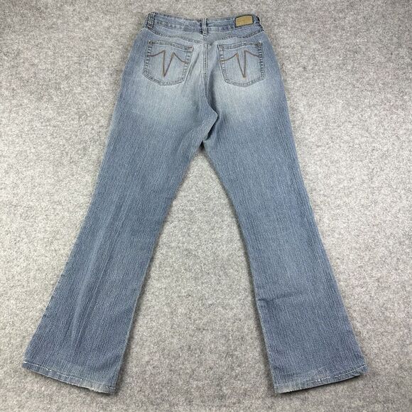 Sergio Valente Jeans  Womens 4 Blue Bootcut Medium Wash Y2K Embroidered Logo* - Picture 1 of 16